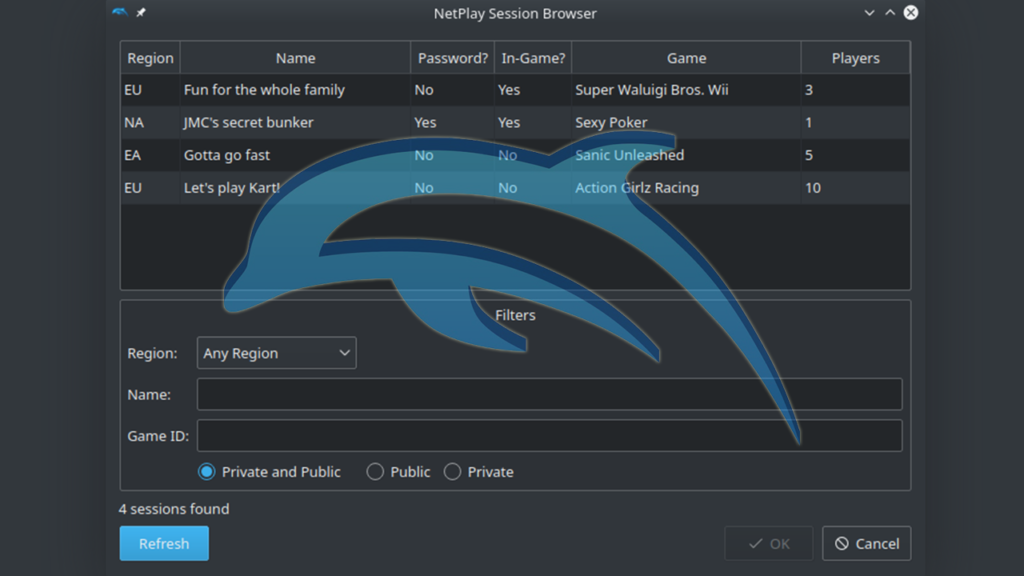dolphin emulator netplay servers